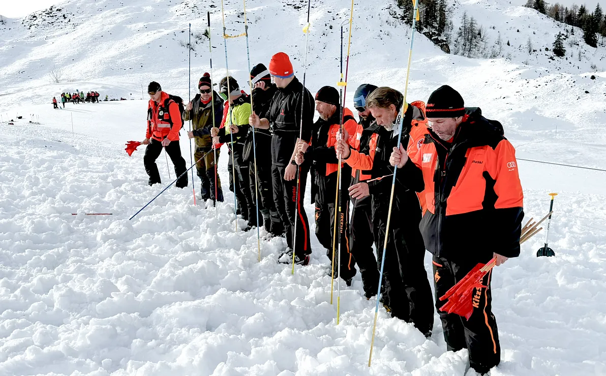 Bergrettungsübung mit Hundestaffel am Kitzbüheler Horn.