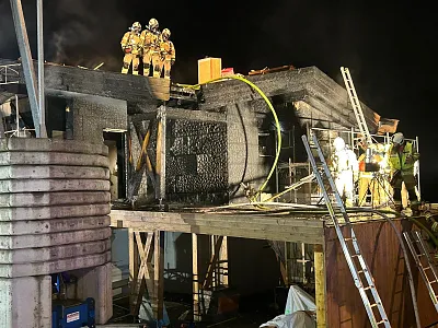Brand Rohbau Oberndorf_FF St. Johann