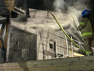 Brand Rohbau Oberndorf_FF St. Johann