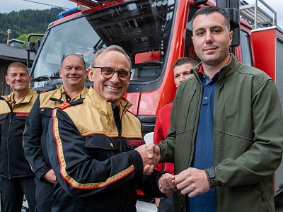 Feuerwehr Autoübergabe Aschau