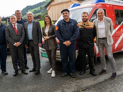 Feuerwehr Autoübergabe Aschau