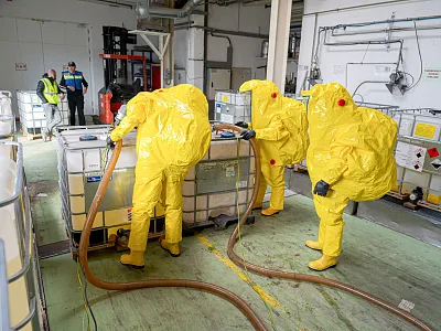 Feuerwehruebung in Erpfendorf