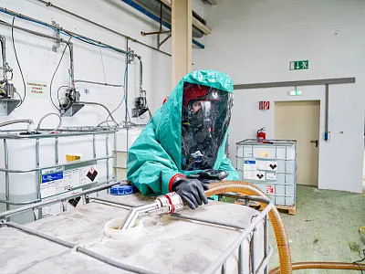 Feuerwehruebung in Erpfendorf