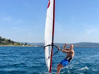 Seppi Salvenmoser Windsurfen