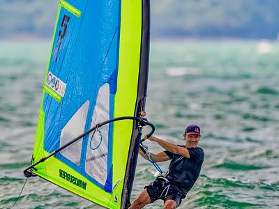 Seppi Salvenmoser Windsurfen