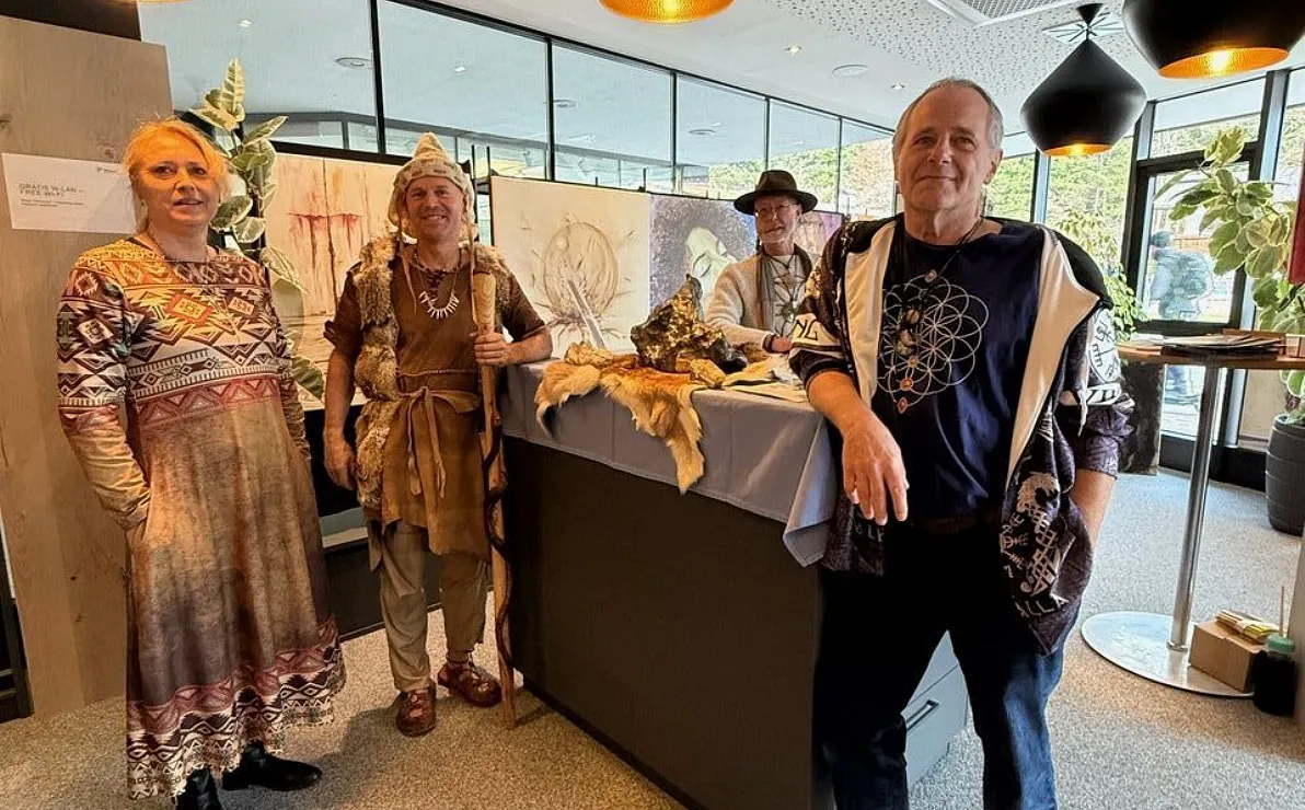 Trine Schipflinger_Peter Vorhyzka_Reinhard Walder_Fritz Schipflinger im TVB Büro