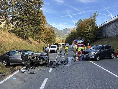 Unfall Brixentalbundesstraße_ FF Kitzbühel