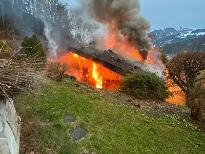 Wohnhausbrand im Ortsteil Vordergrub