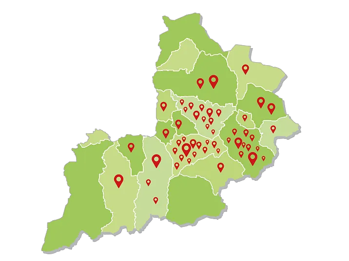 Impuls Standorte Karte