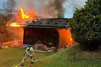 Wohnhausbrand im Ortsteil Vordergrub