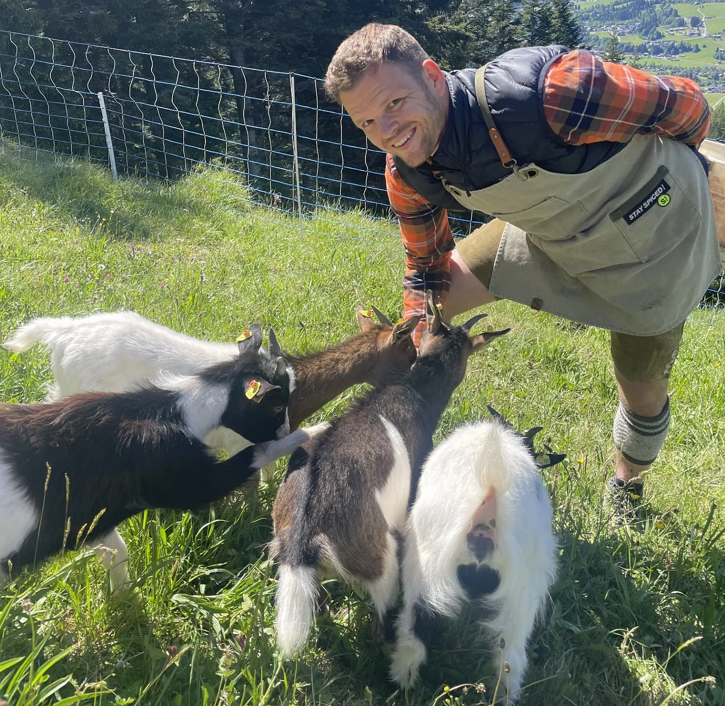Auf der Rohreralm in Fieberbrunn genießt Max Foidl momentan seine Zeit: auch für die eigenen Ziegen ist der Filmemacher zuständig