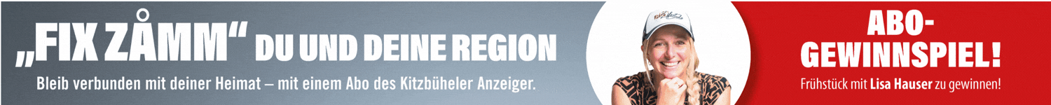 Graues Banner mit weißem Text: "REGION" und darunter kleiner "Anzeiger". Teil eines Logos oder einer Werbegrafik, schlichter Hintergrund.