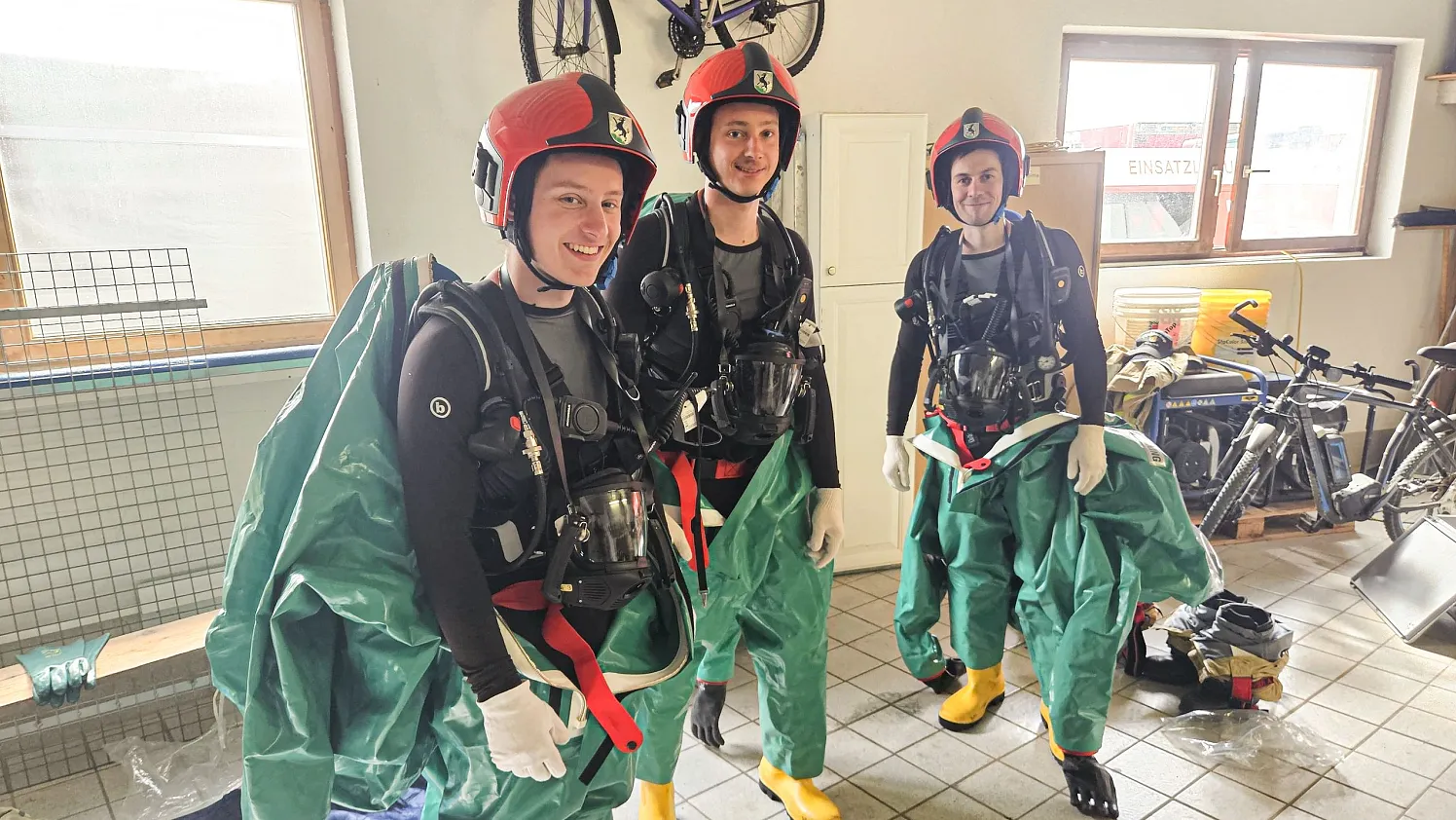 Feuerwehruebung in Erpfendorf