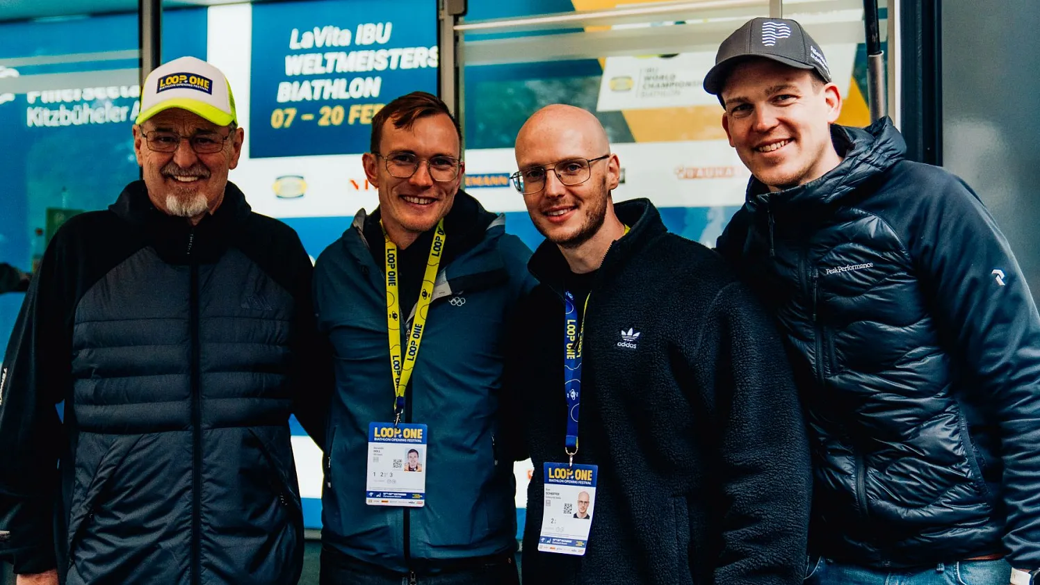 Franz Berger, Benedikt Doll, Ron Schieffer und Christof Willms