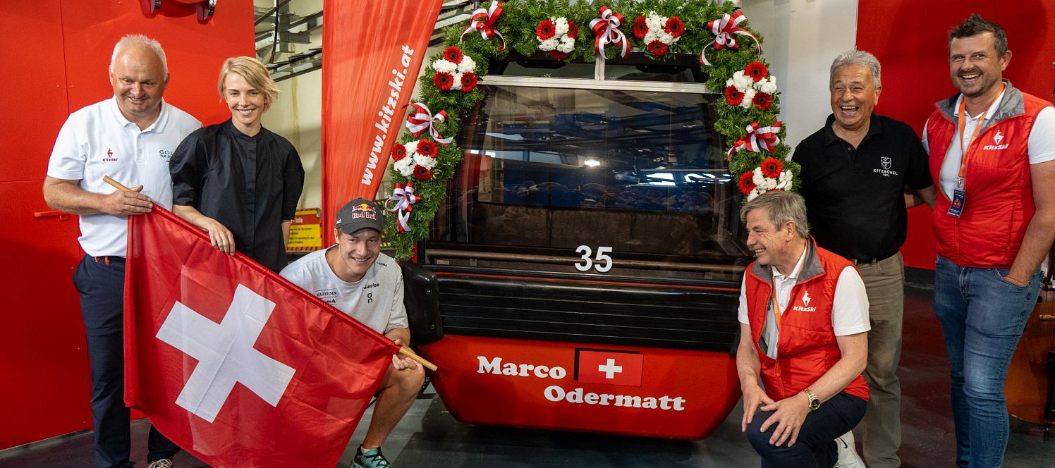 Gondel Hahnenkamm Marco Odermatt