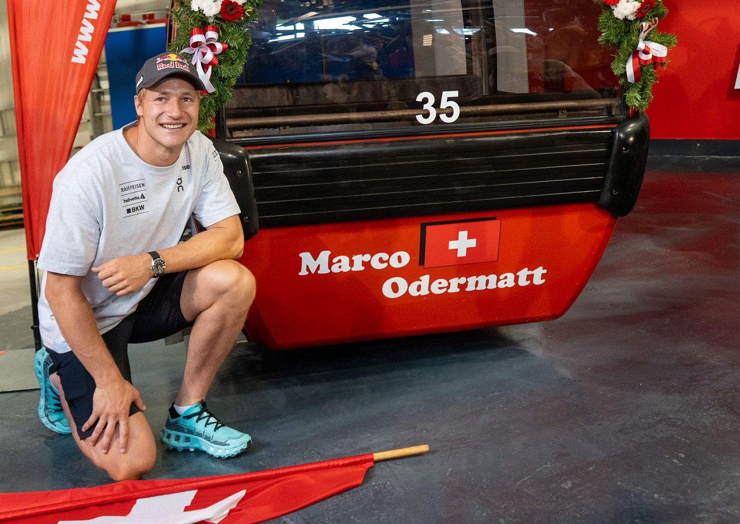 Gondel Hahnenkamm Marco Odermatt