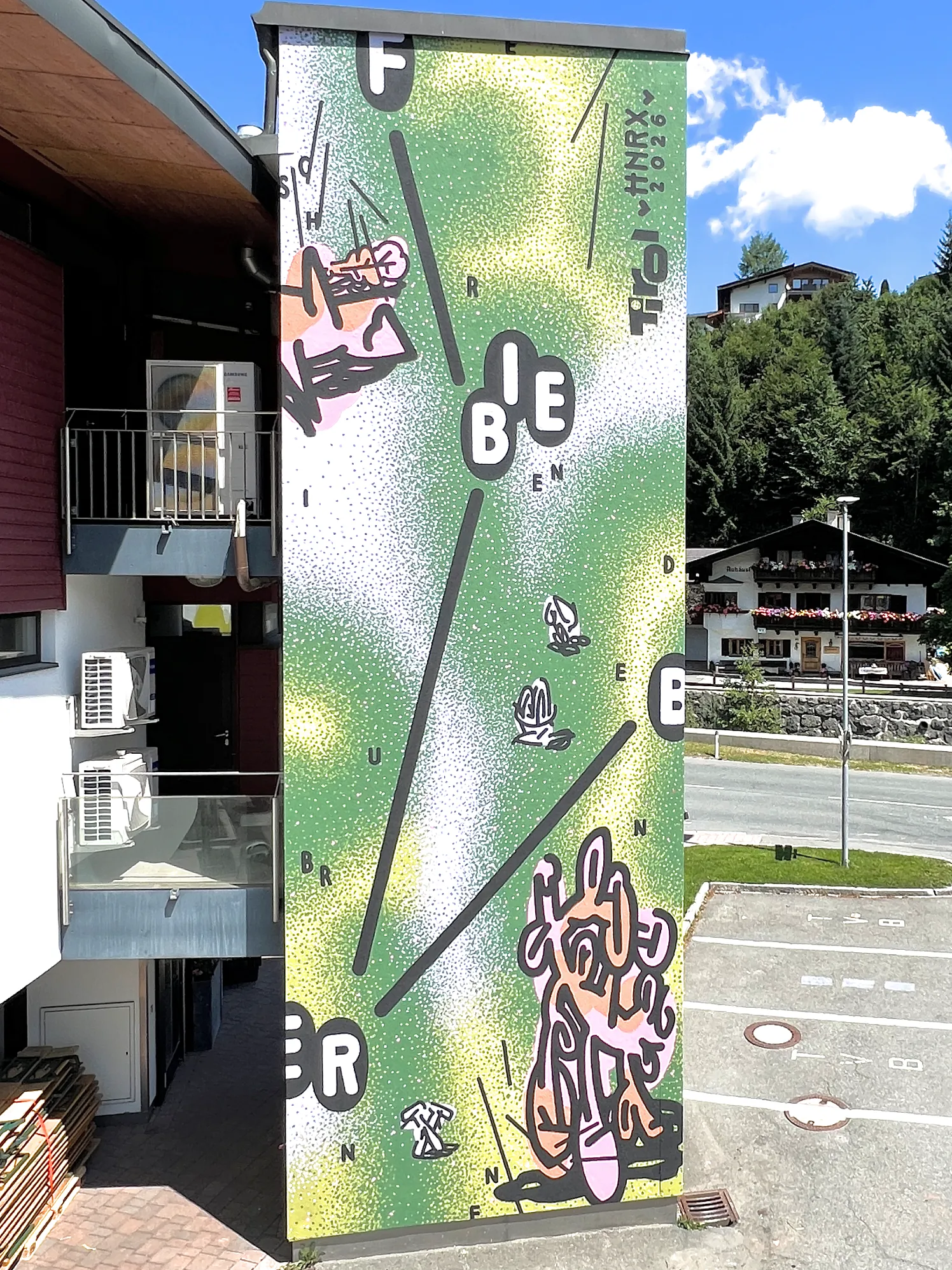 Graffiti am Haus_Max Prantl