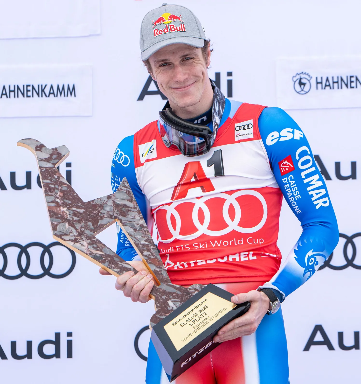 Hahnenkamm Slalomsieger 2025 Clement Noel