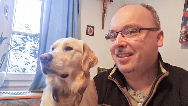 Hund „Amos“ bereicherte, nach anfänglicher Skepsis, auch das Leben von Josef Plezer