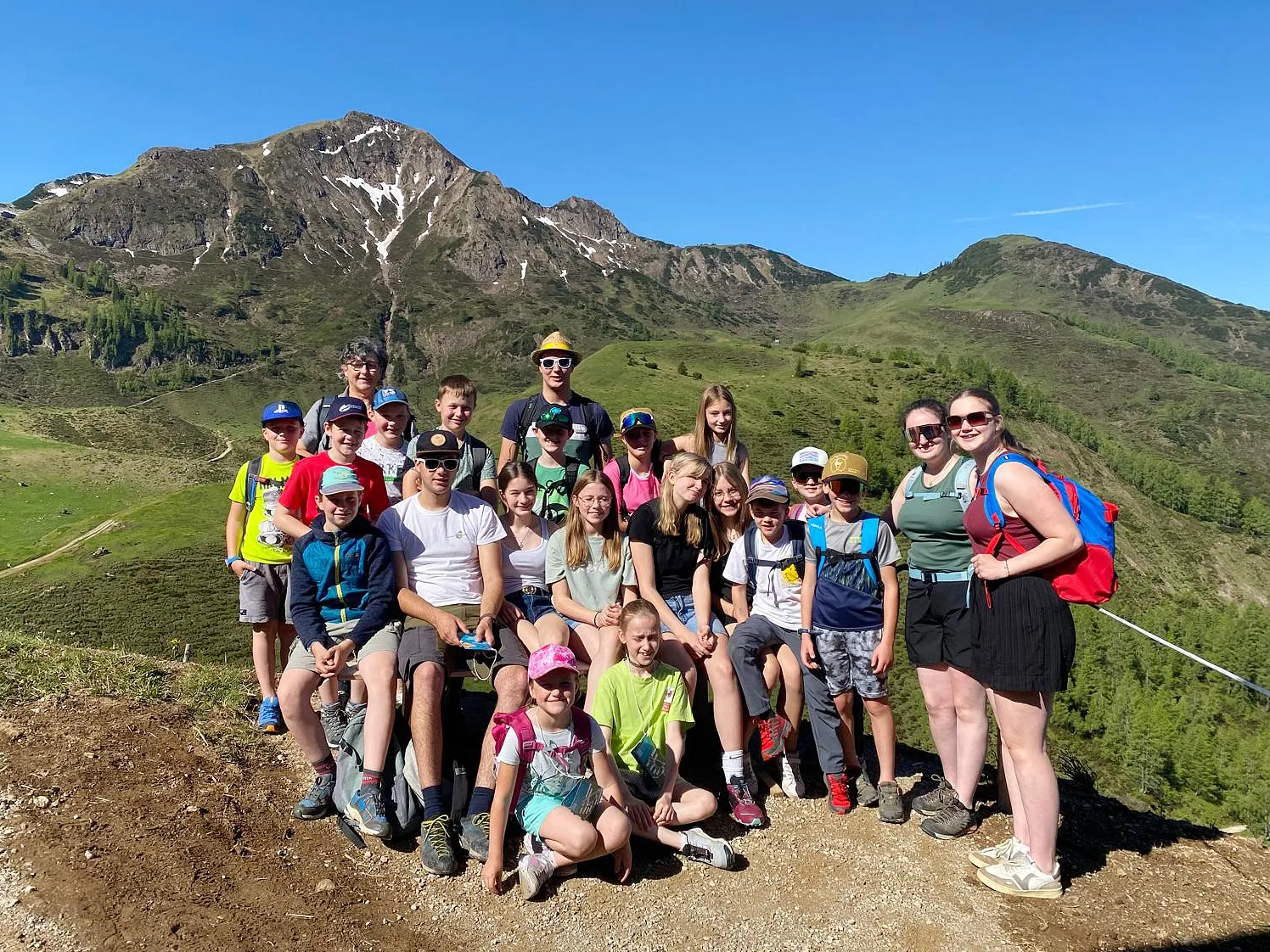 Kinder der Trachtengruppe machten einen Ausflug