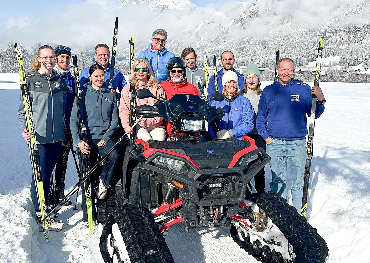 Loipe vor der Schule MS St. Johann