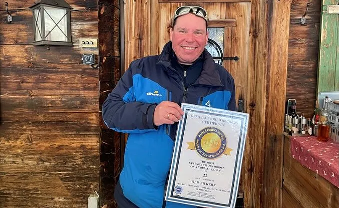 Oliver Kern Weltrekord 8er Sesselbahnen