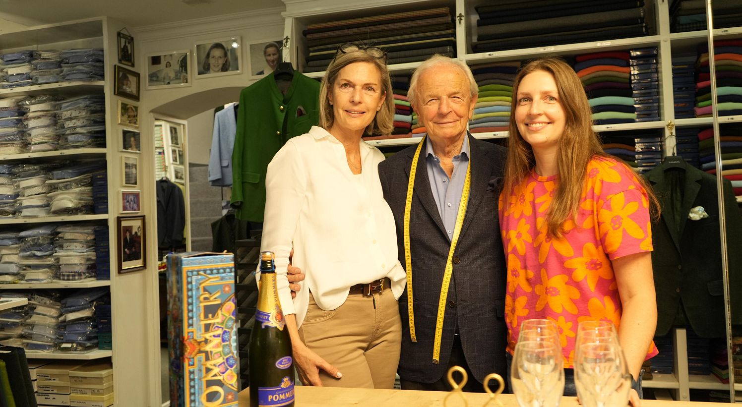 Prader Franz mit Gattin und Tochter