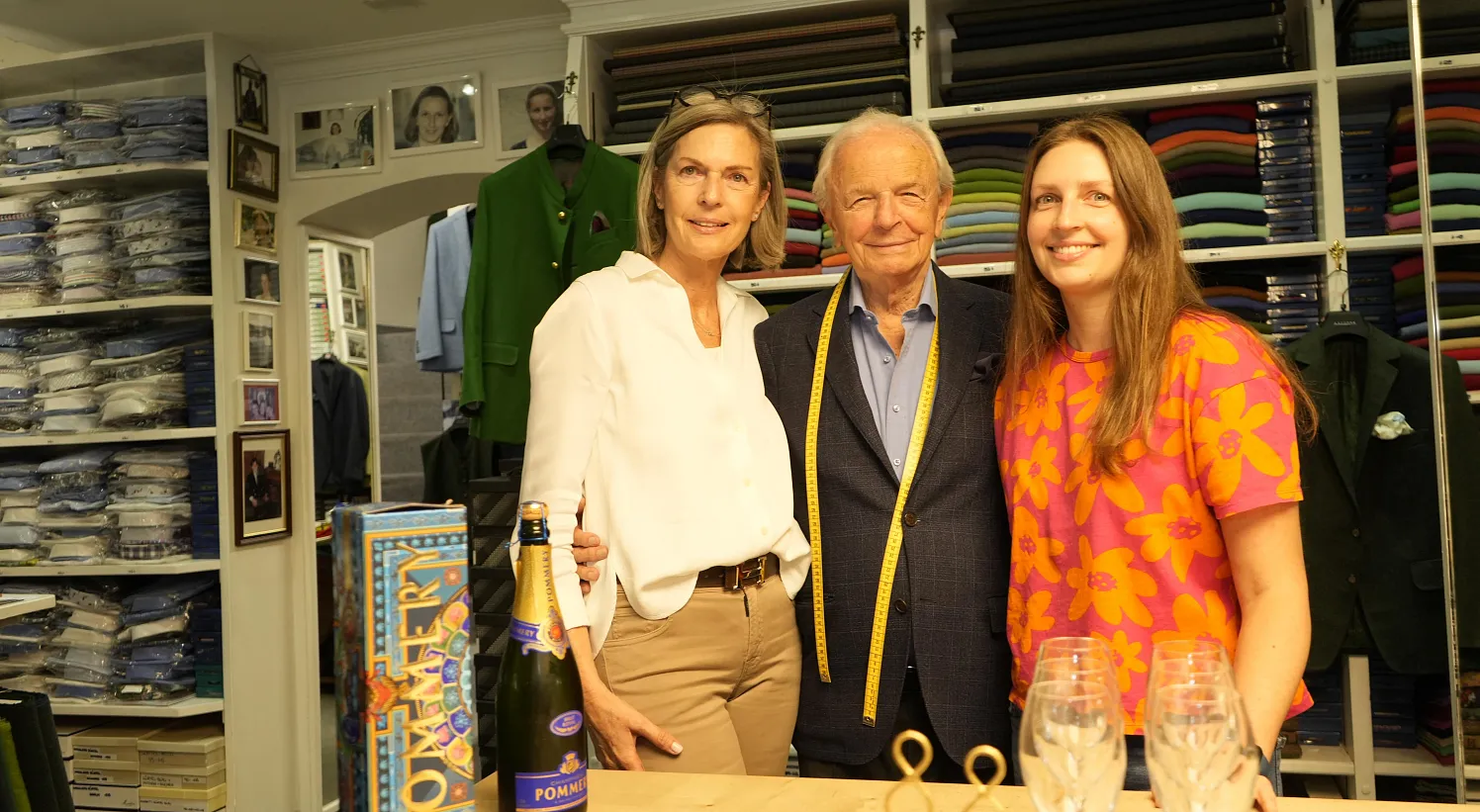 Prader Franz mit Gattin und Tochter