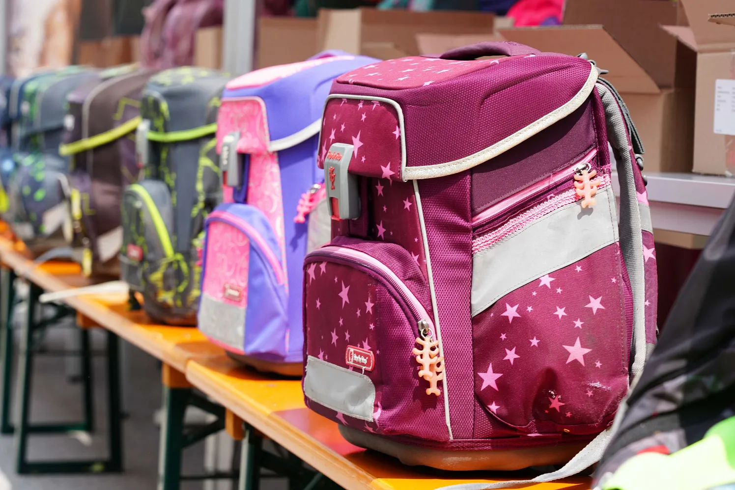 Schultaschen sammlung