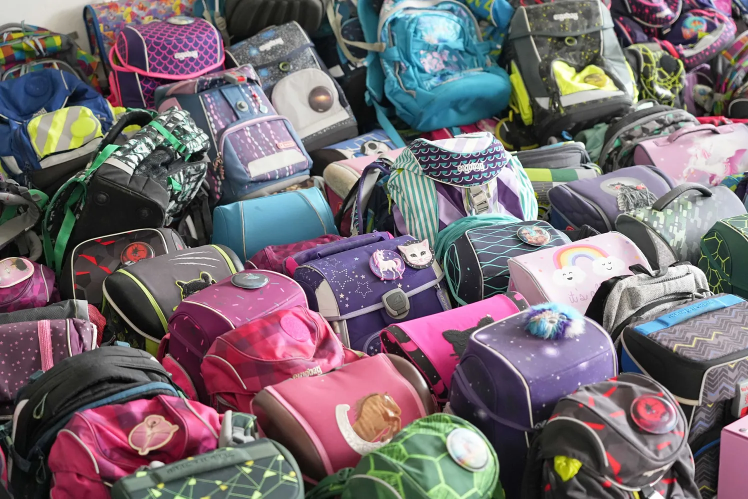 Schultaschen sammlung