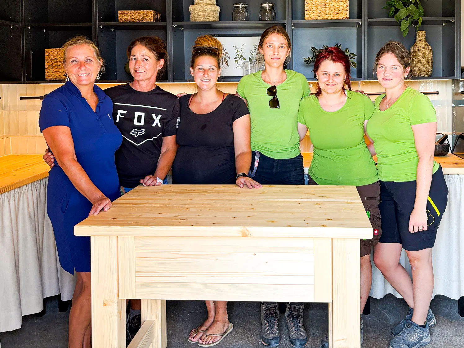 Sinne Park Team im neuen Kräuterhaus