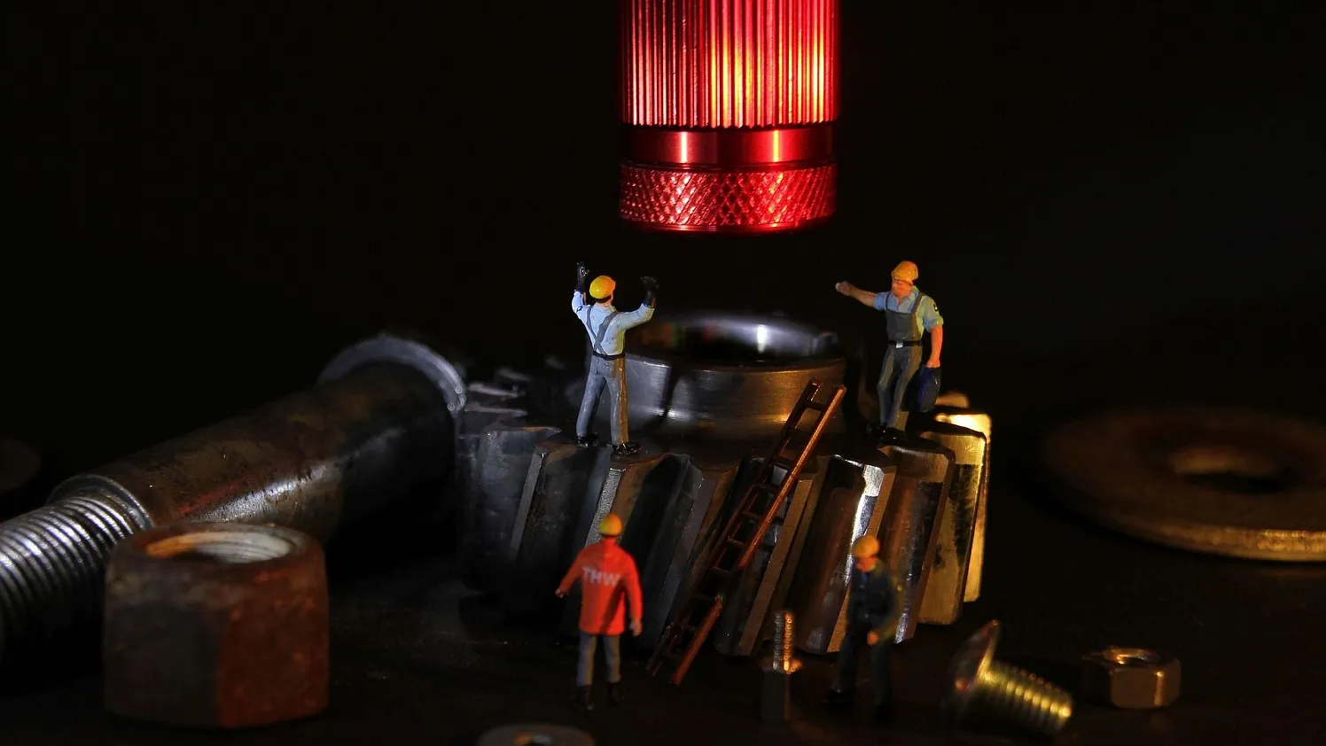 Symbolfoto Arbeit Minifiguren