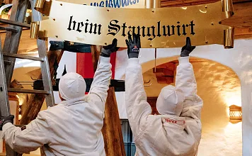 Stanglwirt-Aufbau-Weisswurstparty