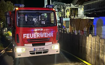 Brand Rohbau Oberndorf_FF St. Johann