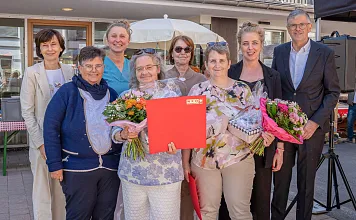 Ehrung langjaehriger Mitarbeiterinnen im Altenwohnheim Kitzbuehel