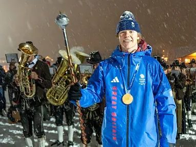 Empfang Olympiasieger Huw Nightingale in Westendorf