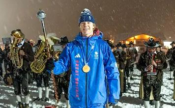 Empfang Olympiasieger Huw Nightingale in Westendorf