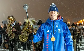 Empfang Olympiasieger Huw Nightingale in Westendorf
