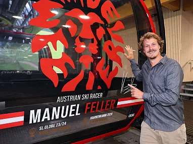 Gondel für Manuel Feller in Fieberbrunn