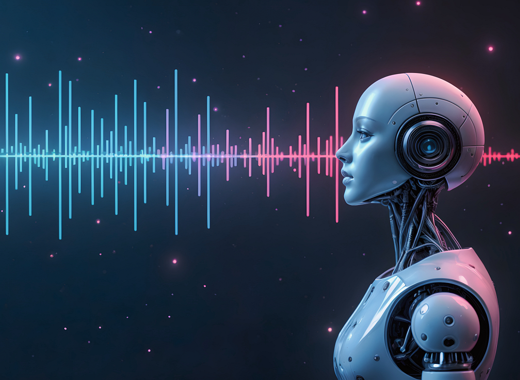futuristic-ai-voice-agent-processing-sound-waves-in-a-digital-space-stock