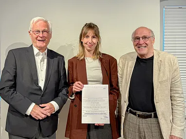 Goldschmidt-Preis Gert Ammann Preistraegerin Janine Weger Guenther Dankl