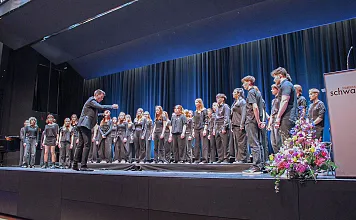 Gymnasium Landesjugendsingen Schulchor Chorios unter der Leitung von Daniel Neuschmid