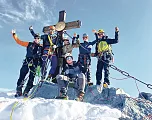 Im Team auf dem Gipfel de Großglockner