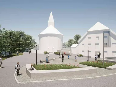 Itter Dorfplatz Visualisierung