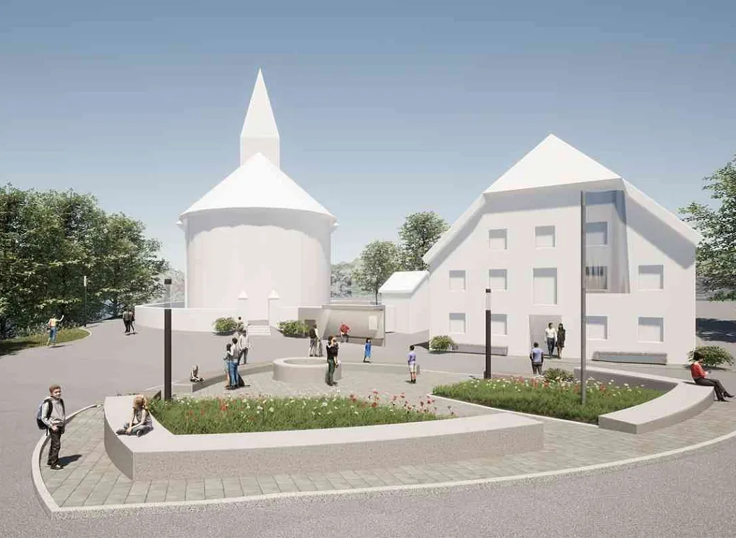 Itter Dorfplatz Visualisierung