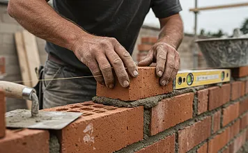 Maurer bei der Arbeit