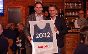 ÖSV-Generalsekretär Christian Scherer (l.) und ORF-Generaldirektor Roland Weißmann