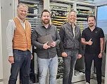 Ortswärme St. Johann GF Fritz Obernauer mit Mitarbeitern